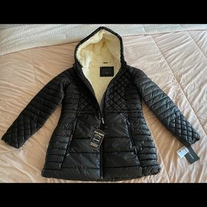 Steve Madden Black Multi-Quilted Puffer
